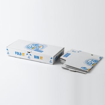 Fold IT Bin IT Corrugated Fish & Chip Boxes - Hook & Fish Design - Large