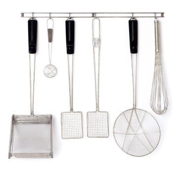 Stainless Steel Utensil Rack - 12 Hook