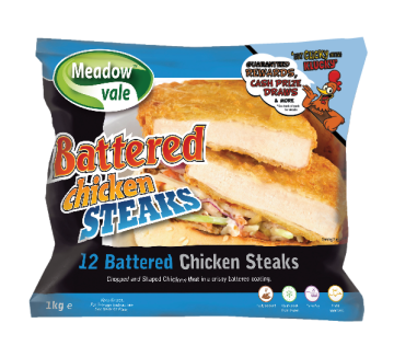 Meadow Vale Battered Chicken Steaks