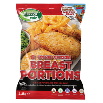 Meadow Vale Cooked Chicken Breast Portions - 283-340g