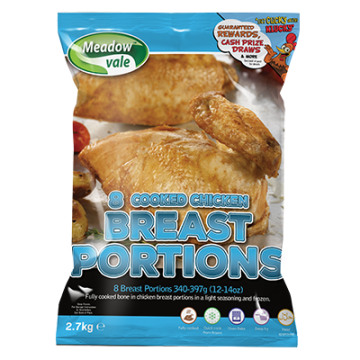 Meadow Vale Cooked Chicken Breast Portions - 340-397g