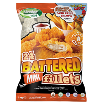 Meadow Vale Battered Chicken Mini Fillets