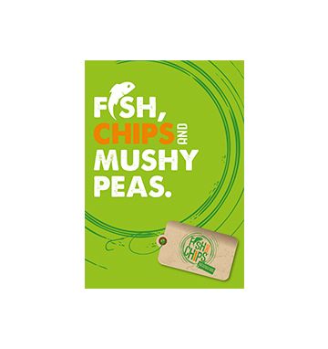 Hook & Fish Mushy Peas Poster