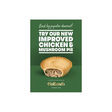 New Holland's Chicken & Mushroom Pie Poster
