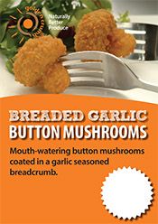 Breaded Garlic Button Mushrooms Poster