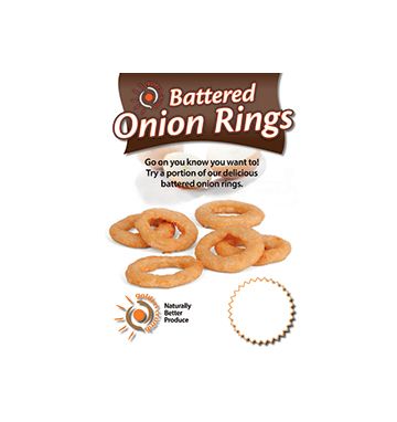 Battered Onion Rings Poster