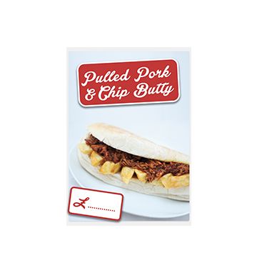 Pulled Pork & Chip Butty Poster