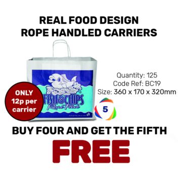 Real Food Design Rope Handled Carriers - Special Offer