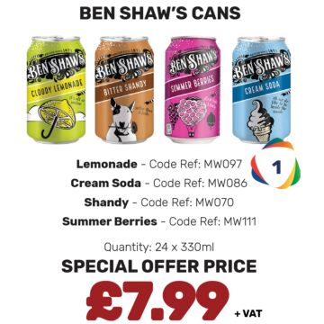Ben Shaw's Cans - Special Offer