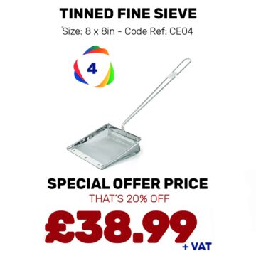 Tinned Fine Sieve - Special Offer