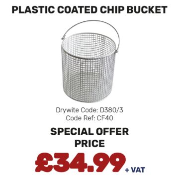 Plastic Coated Chip Bucket - Special Offer