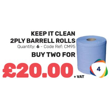 Keep It Clean 2ply Barrel Rolls - Special Offer