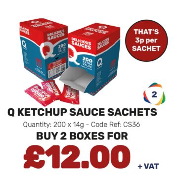 Q Ketchup Sauce Sachets - Special Offer