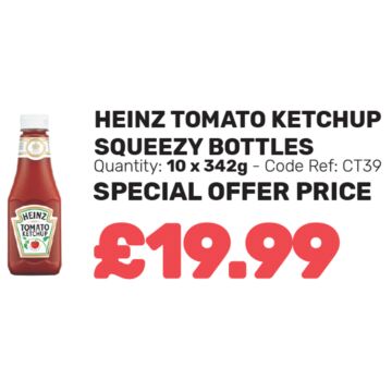 Heinz Tomato Ketchup Squeezy Bottles - Special Offer