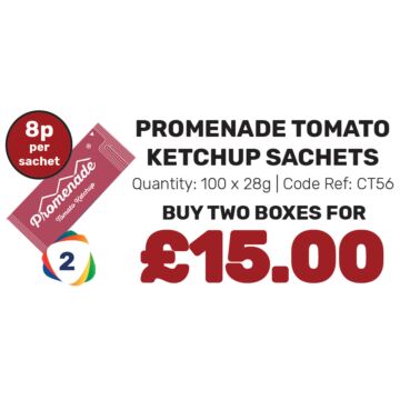 Promenade Tomato Ketchup Sachets - Special Offer