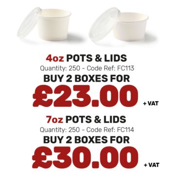 4oz/7oz Pots & Lids - Special Offer
