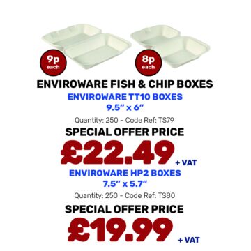 Enviroware Fish & Chip Boxes - Special Offer