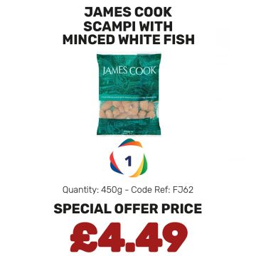 James Cook Scampi with Minced White Fish - Special Offer