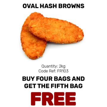 Oval Hash Browns - Special Offer