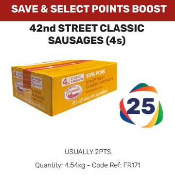 42nd Street Classic Sausages (4s) - Special Offer Sheet