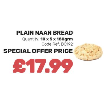 Plain Naan Bread - Special Offer