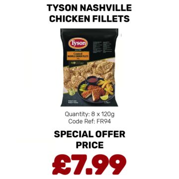 Tyson Nashville Chicken Fillets - Special Offer
