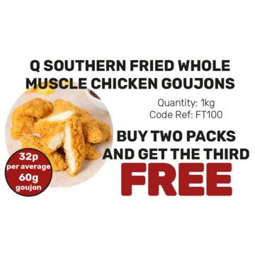Q Southern Fried Whole Muscle Chicken Goujons - Special Offer