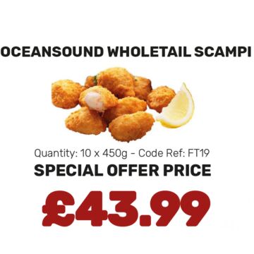 Oceansound Wholetail Scampi - Special Offer