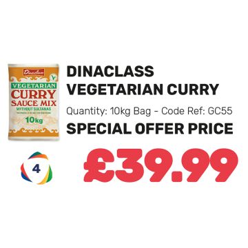 Dinaclass Vegetarian Curry - Special Offer Price