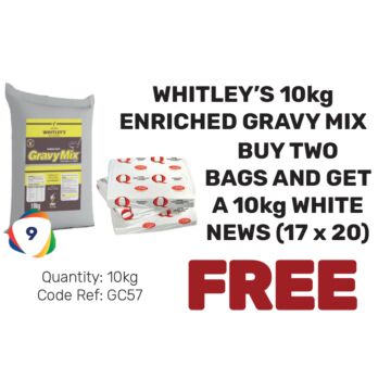 Whitley's 10kg Enriched Gravy Mix - Special Offer