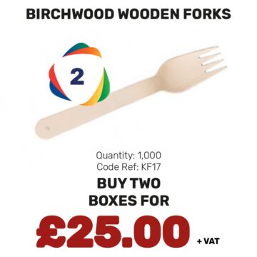 Birchwood Wooden Forks - Special Offer