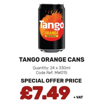 Tango Orange Cans - Special Offer