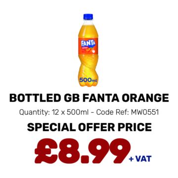 Bottled GB Fanta Orange - Special Offer