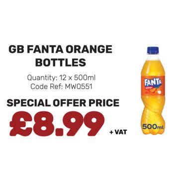 GB Fanta Orange Bottles - Special Offer