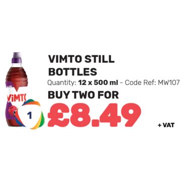 Vimto Still Bottles - Special Offer