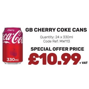 GB Cherry Coke Cans - Special Offer