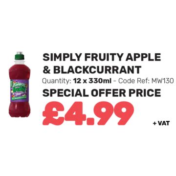 Simply Fruity Apple & Blackcurrant - Special Offer