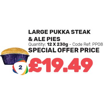 Large Pukka Steak & Ale Pies - Special Offer