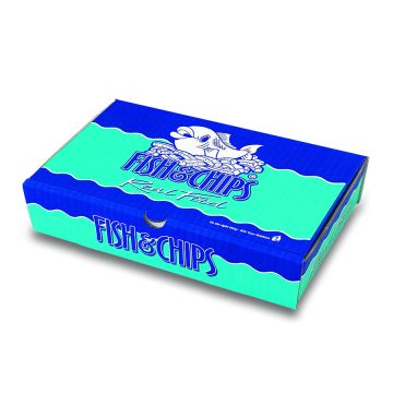 Corrugated Fish & Chip Boxes - Real Food Design - Small