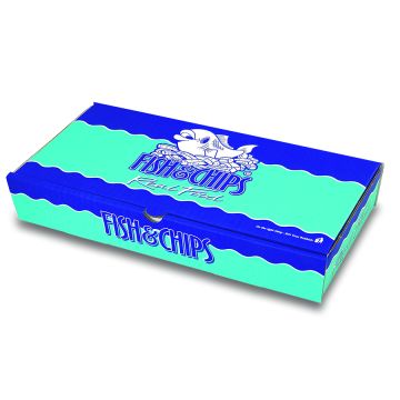Corrugated Fish & Chip Boxes - Real Food Design - Large
