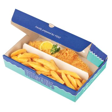 Two Compartment Corrugated Boxes - Real Food Design - Small