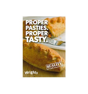 Wrights Pasties Poster