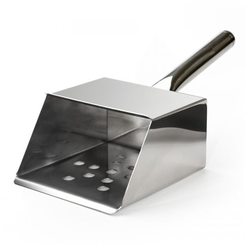 UK Made. Heavy Duty Chip Scoop Hygienic and Durable Stainless Steel 